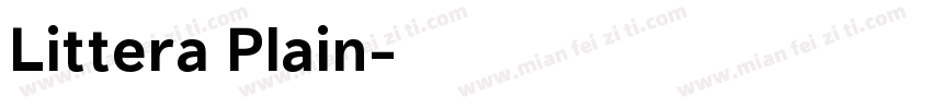 Littera Plain字体转换